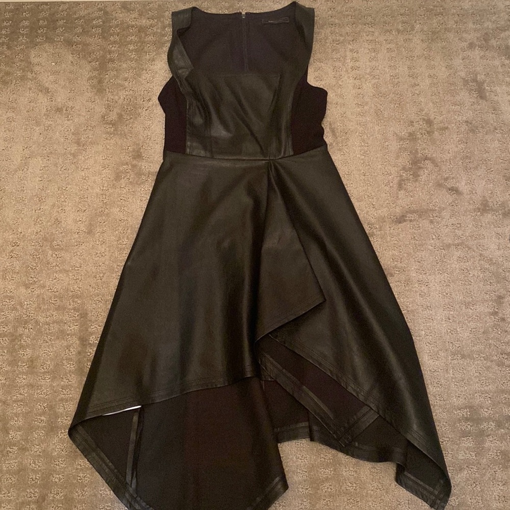 Bcbgmaxazria leather top/dress